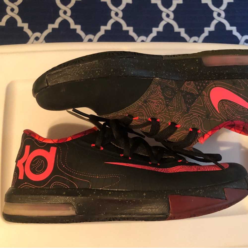 Nike KD Black and Red Sneakers